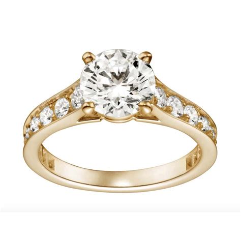 cartier yellow ring|cartier diamond engagement ring price.